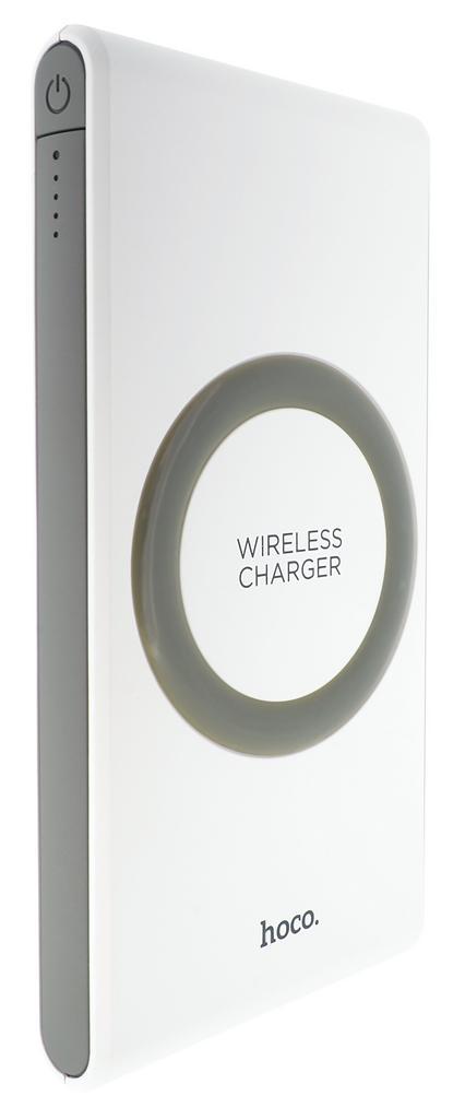 Ασύρματο Power Bank Hoco B32 Energetic 8000 mAh Fast Charging με υποδοχή Type-C και Ασύρματη Φόρτιση Λευκό