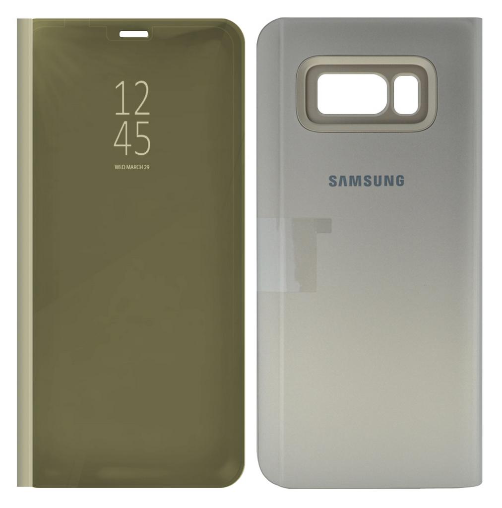 Θήκη Book Samsung Clear View Standing Cover EF-ZG955CFEGWW για SM-G955F Galaxy S8+ Χρυσαφί