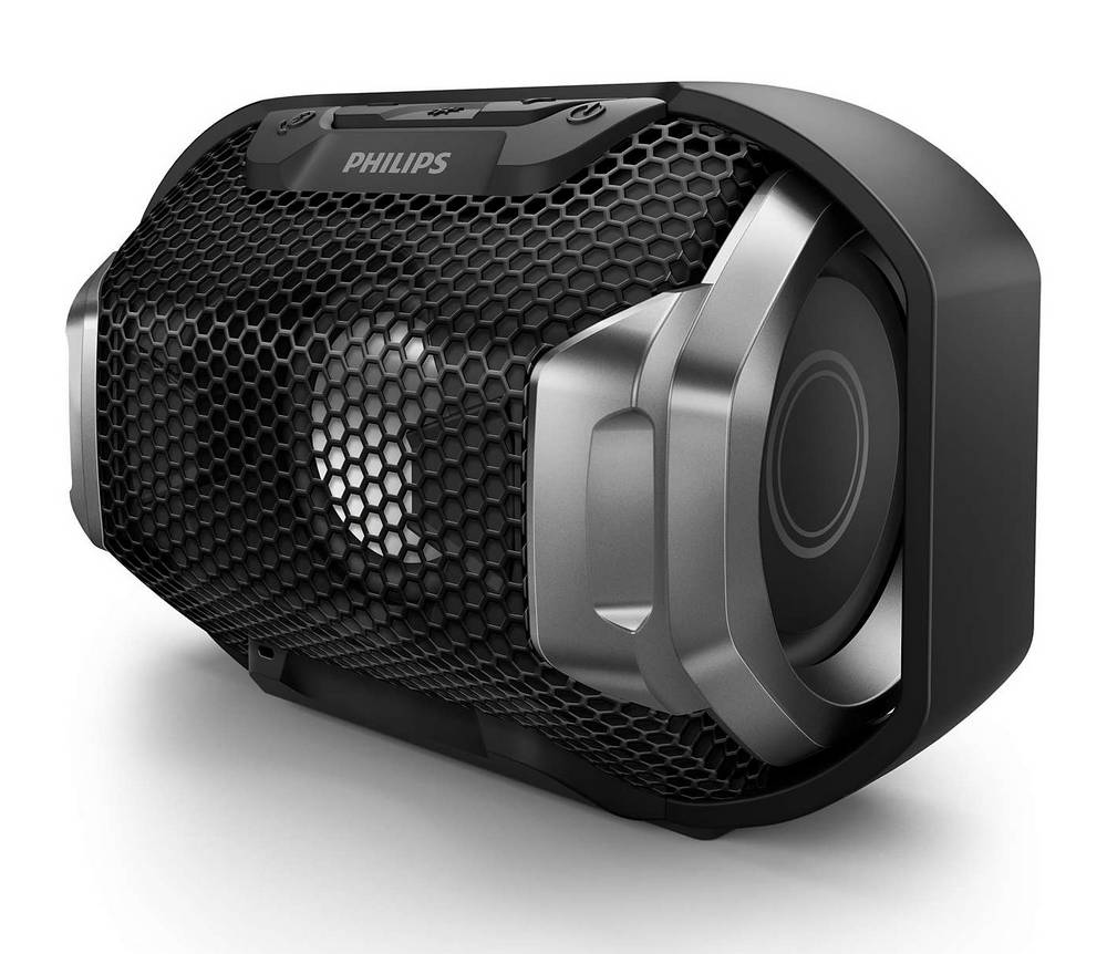 Φορητό Ηχείο Bluetooth Philips ShoqBox SB300B/00 4W Waterproof Μαύρο με Ανοιχτή Ακρόαση και Σύνδεση Audio-in 3.5mm