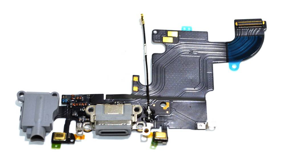 Επαφή Φόρτισης Apple iPhone 6S με Μικρόφωνο και Επαφή Ακουστικών Γκρί Original 821-00078-B
