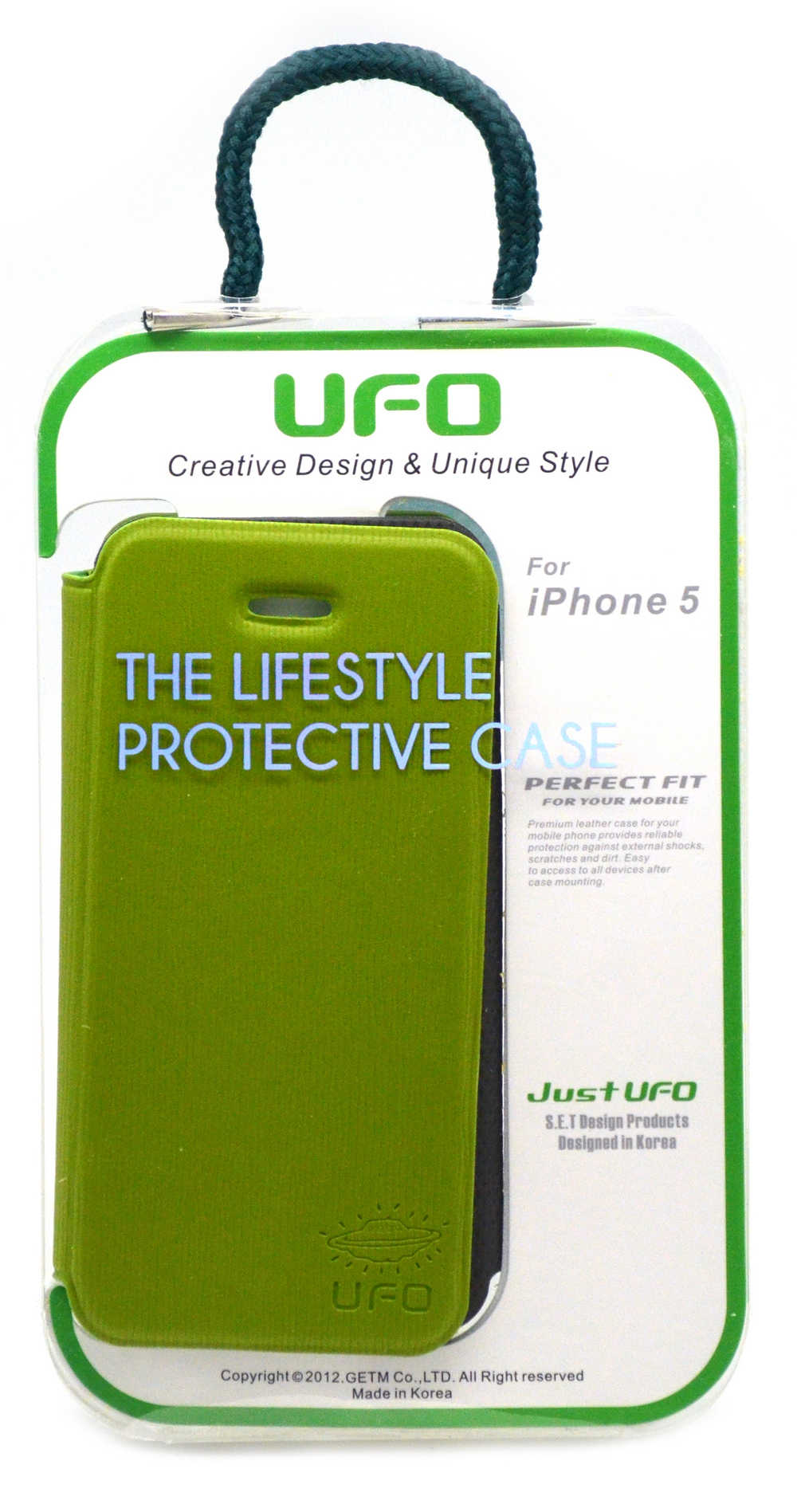 Θήκη Book UFO για Apple iPhone SE/5/5S/5C Πράσινη - Μαύρη