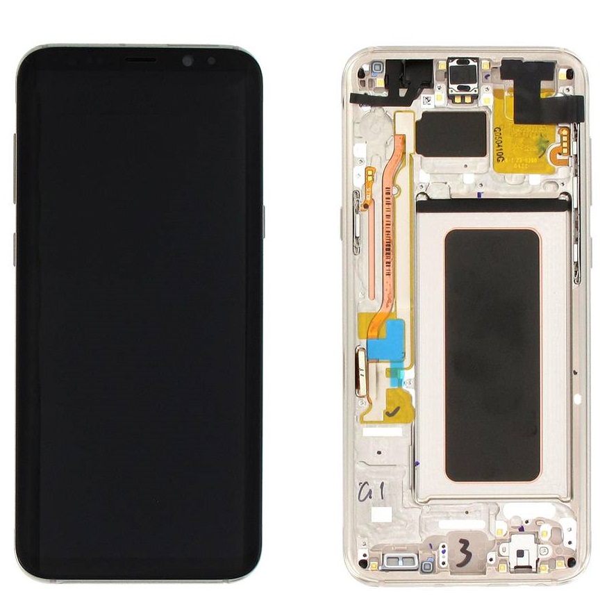 Γνήσια Οθόνη & Μηχανισμός Αφής Samsung SM-G955F Galaxy S8+ Χρυσαφί GH97-20470F