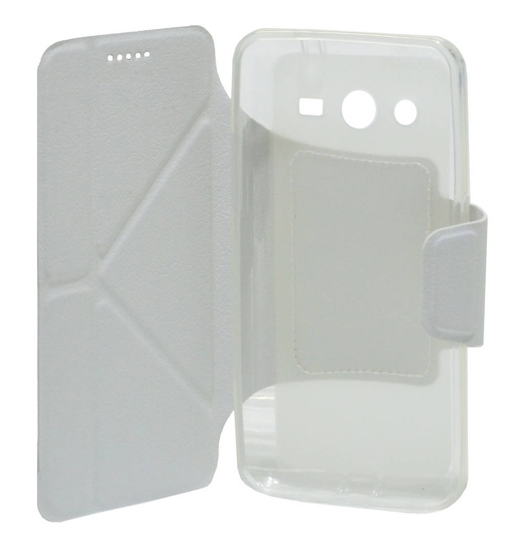 Θήκη Book Ancus Classic για Samsung i8262D Galaxy Core Duos Λευκή