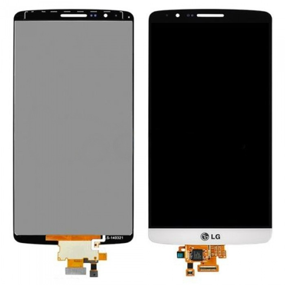 Γνήσια Οθόνη & Μηχανισμός Αφής LG G3 D855 Λευκό χωρίς Πλαίσιο, Κόλλα