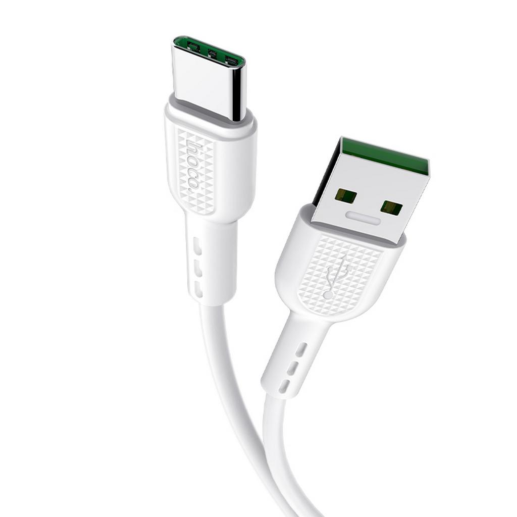 Καλώδιο σύνδεσης Hoco X33 Surge USB σε Type-C Fast Charging 5A Λευκό 1μ