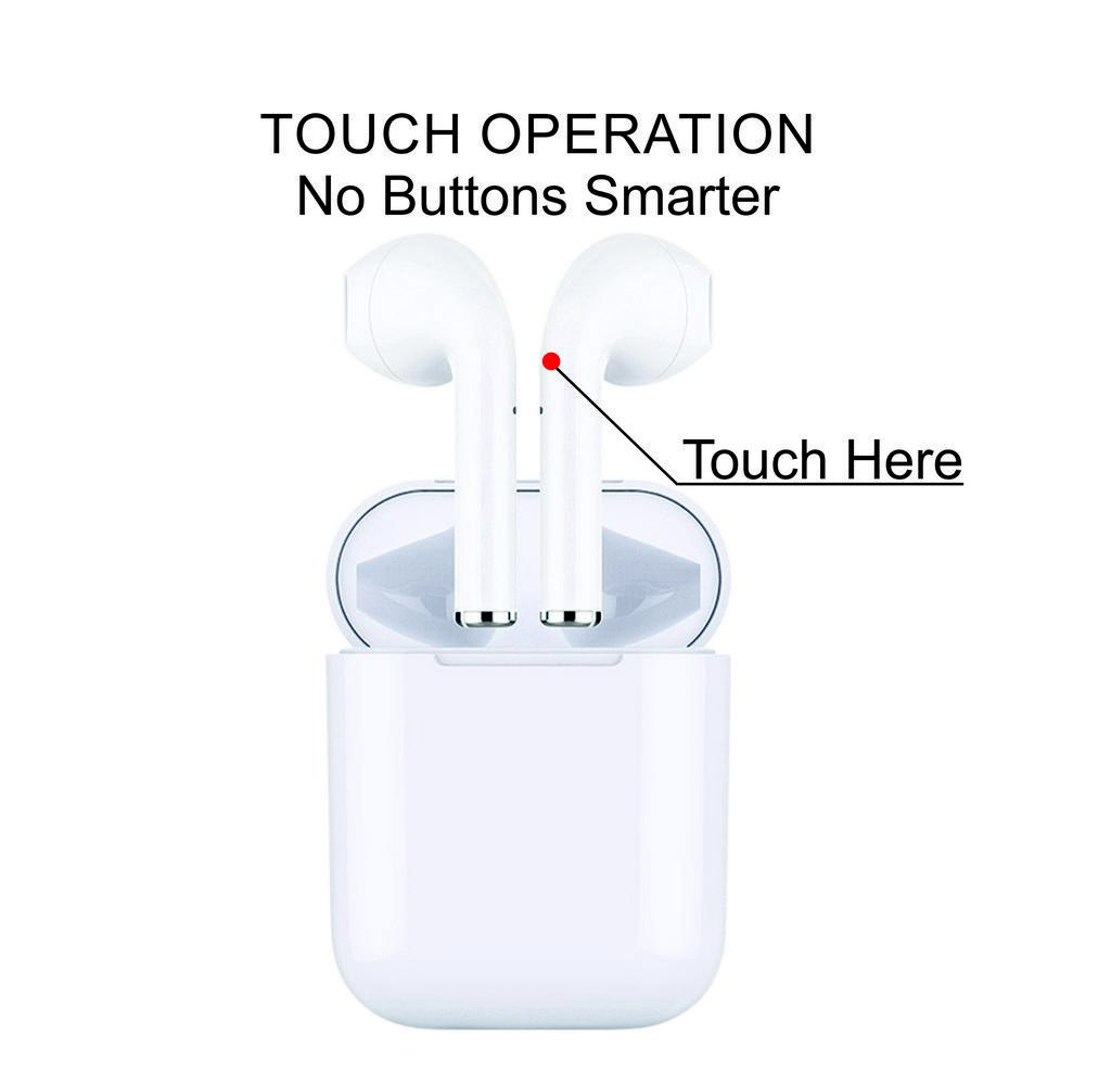 Wireless Bluetooth Stereo All in 1 Λευκό με Βάση Φόρτισης, Μεταφοράς και Στερεοφωνική Λειτουργία. Bluetooth 5.0