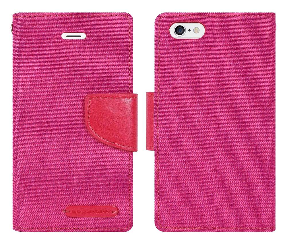 Θήκη Book Goospery Canvas Diary για Apple iPhone 7 Plus Ρόζ by Mercury