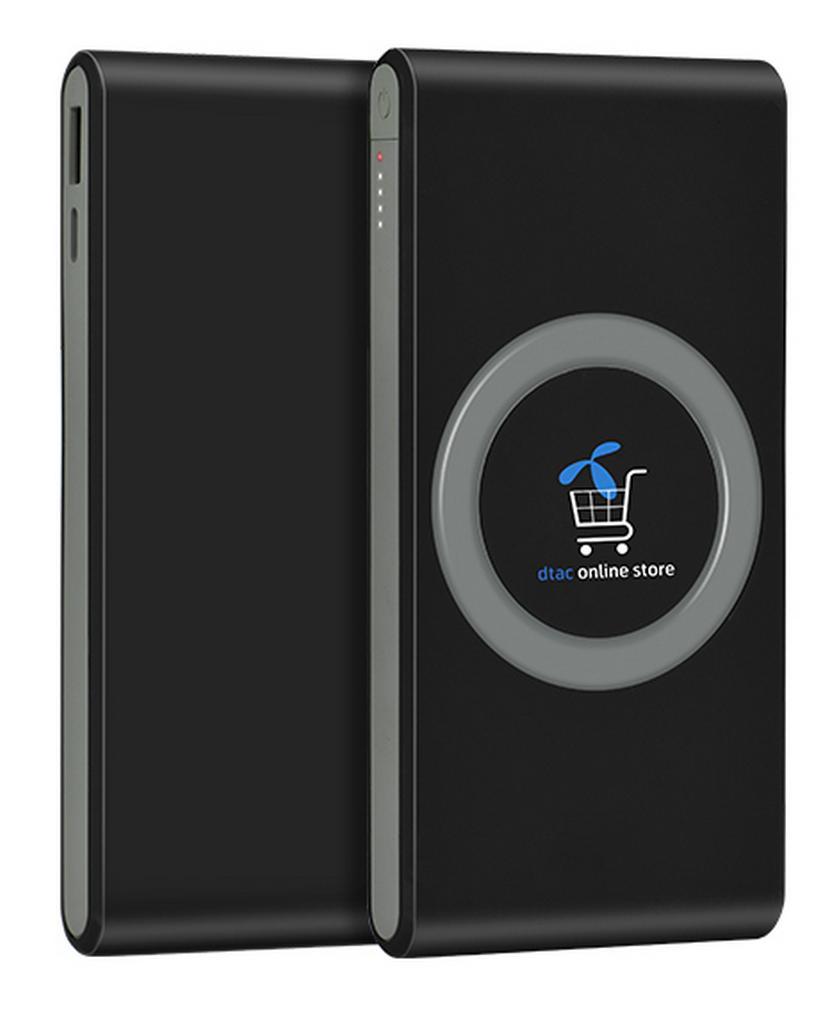 Ασύρματο Power Bank Hoco B32 Energetic 8000 mAh Fast Charging με υποδοχή Type-C και Ασύρματη Φόρτιση Μαύρο