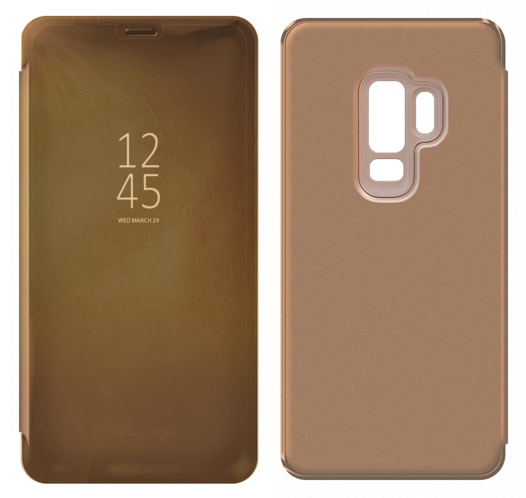 Θήκη Book Samsung Clear View Standing Cover EF-ZG965CFEGWW για SM-G965 Galaxy S9+ Χρυσαφί