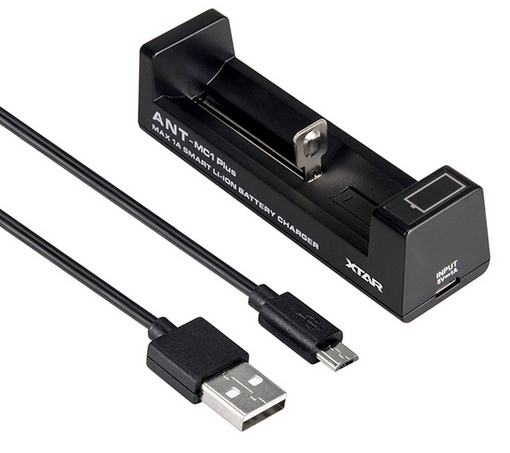 Φορτιστής Μπαταριών Βιομηχανικού Τύπου Xtar Ant-MC1Plus με Ένδειξη Επιπέδου Φόρτισης για 18650/17670/17500