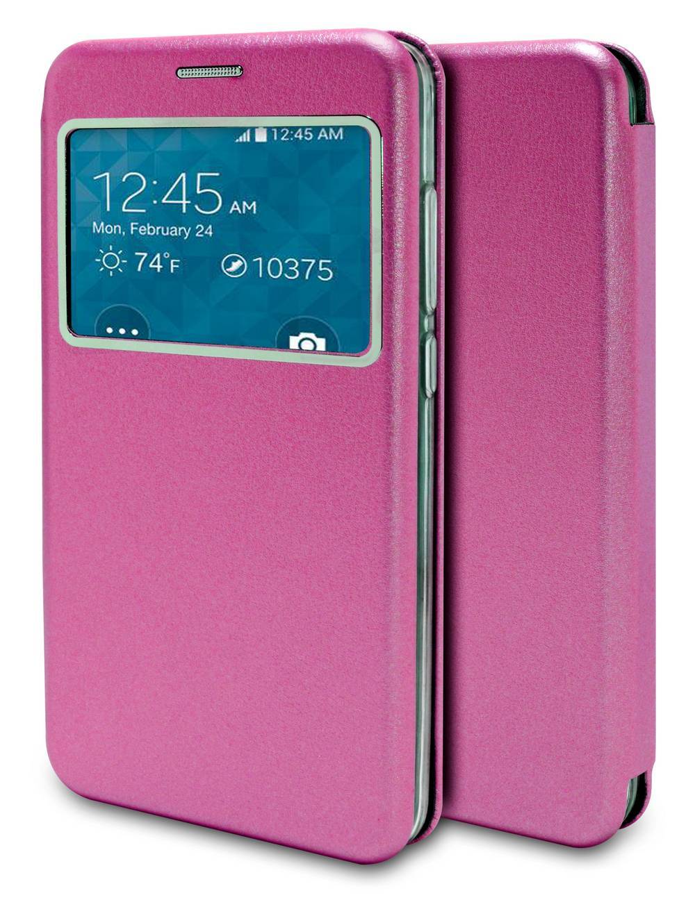 Θήκη Book Ancus S-View Magnetic Curve για Samsung SM-N950F Galaxy Note 8 TPU Φούξια
