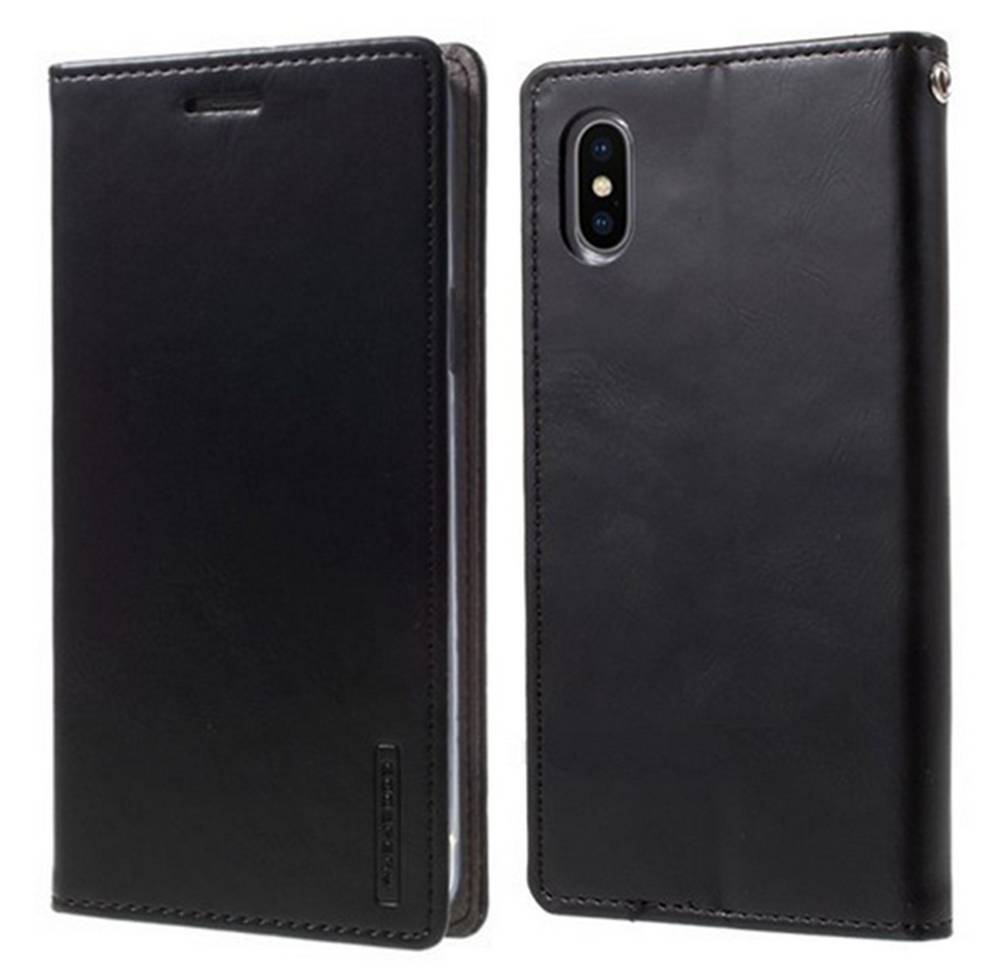 Θήκη Book Goospery Blue Moon Flip για Apple iPhone X / XS Μαύρη by Mercury