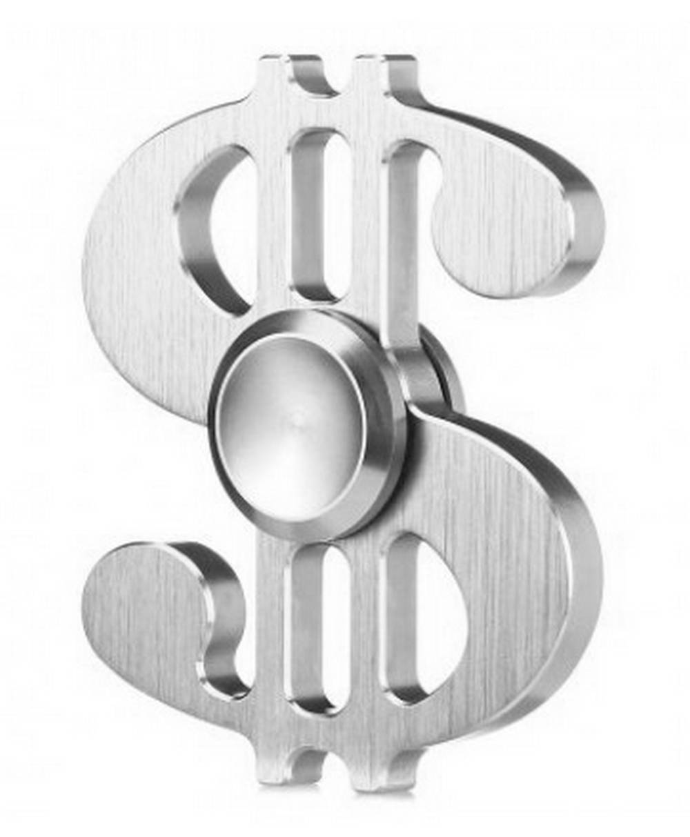 Fidget Spinner Aluminum Dollar Ασημί 3 min
