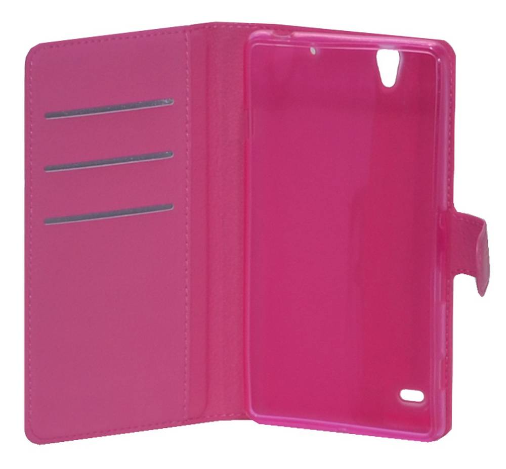 Θήκη Book Ancus Teneo για Sony Xperia C4/ C4 Dual TPU Φούξια