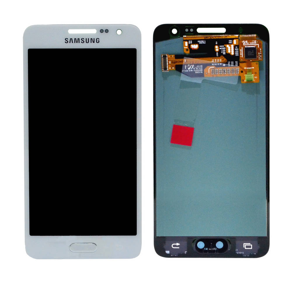 Γνήσια Οθόνη & Μηχανισμός Αφής Samsung SM-A300F Galaxy A3 με Κόλλα Λευκό GH97-16747A