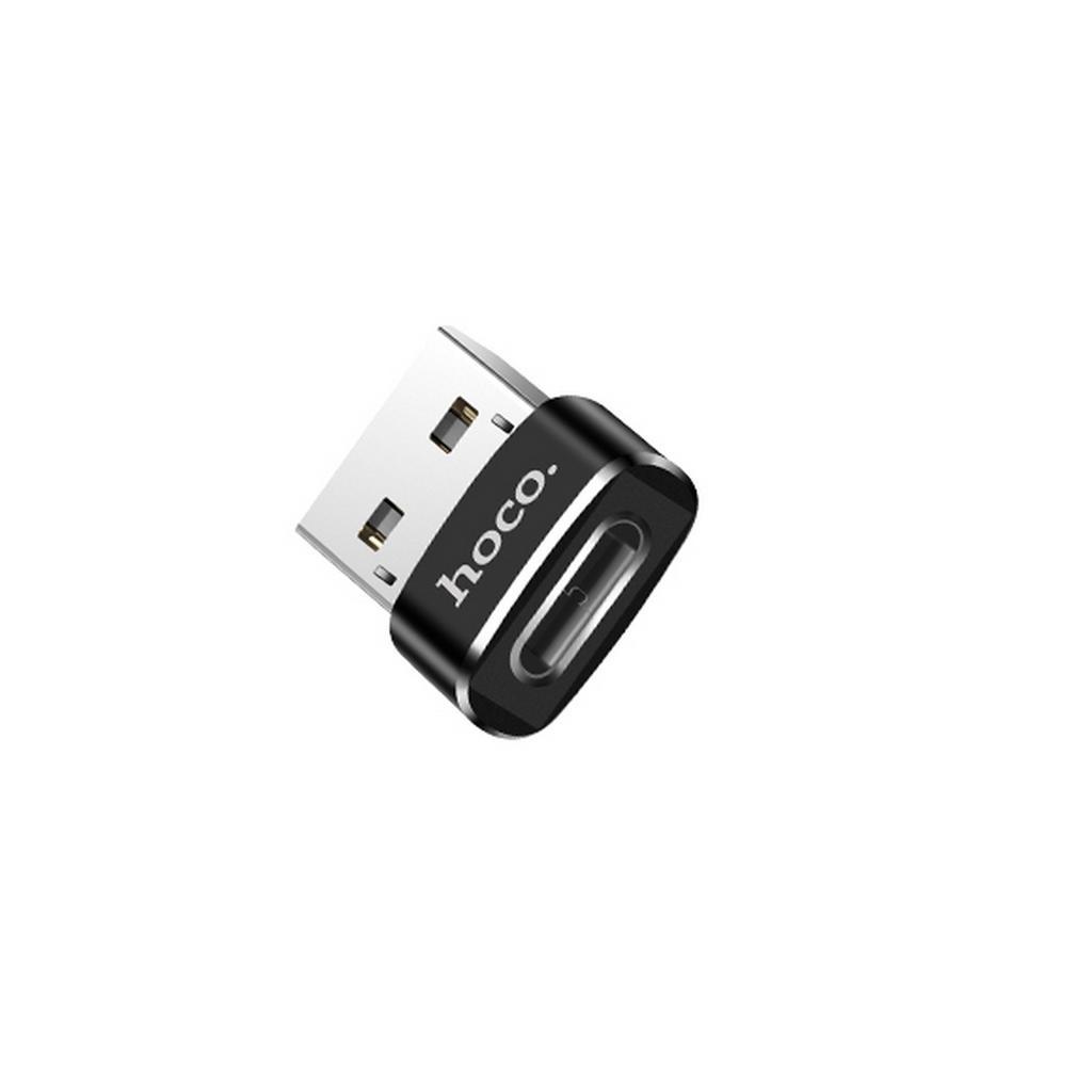 Αντάπτορας Hoco UA6 USB σε Type-C Μαύρο
