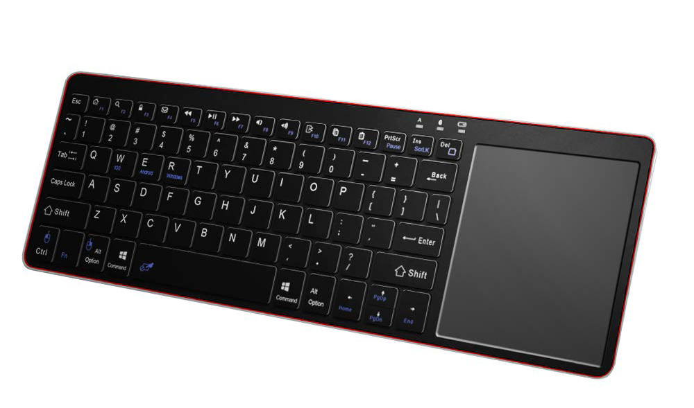 Πληκτρολόγιο Bluetooth Mobilis RL020 με Touchpad για Smartphone, Tablet, PC και SmartTV Μαύρο