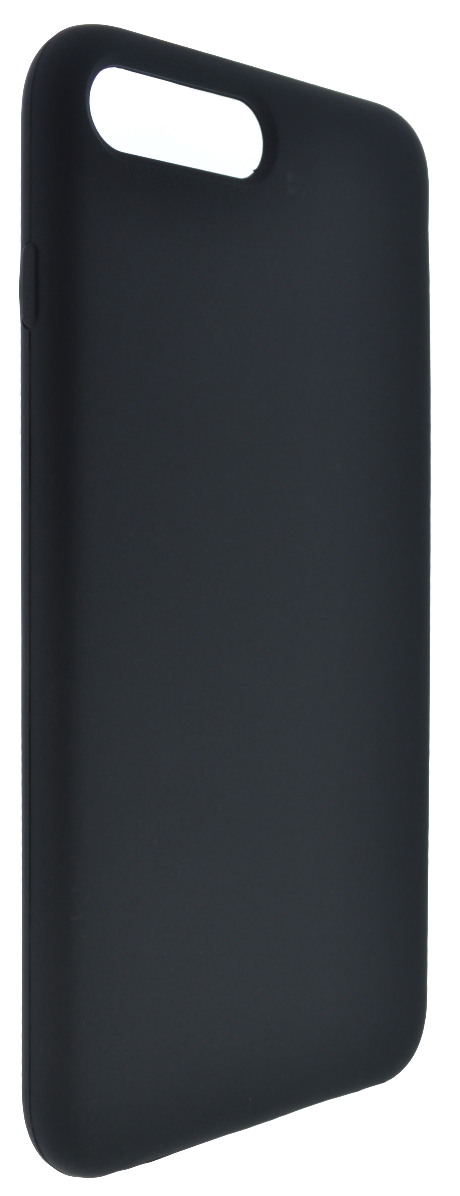 Θήκη Silicone Soft Feeling με Εσωτερική Υφασμάτινη Επένδυση για Apple iPhone 7 Plus/8 Plus Μαύρη