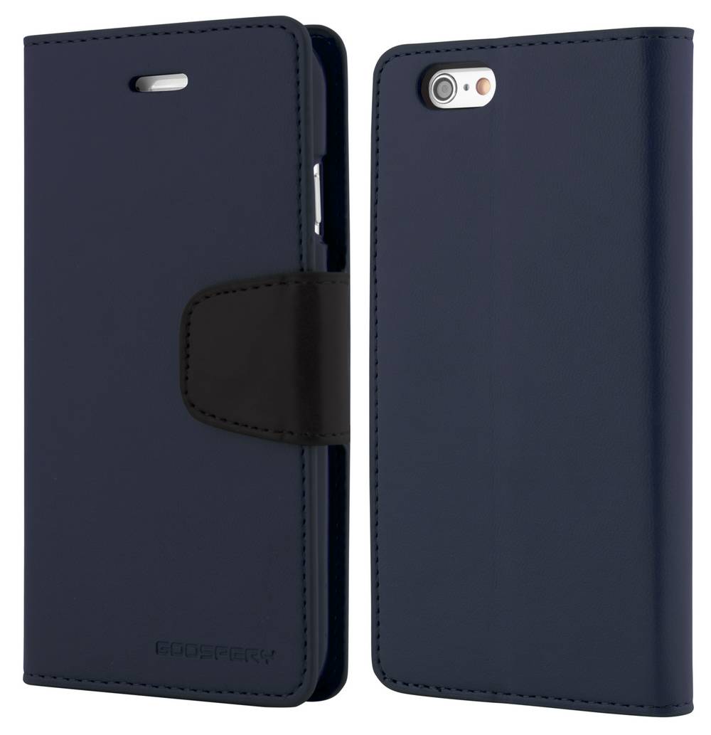 Θήκη Book Goospery Sonata Diary για Samsung SM-G928F Galaxy S6 Edge+ Σκούρο Μπλέ by Mercury