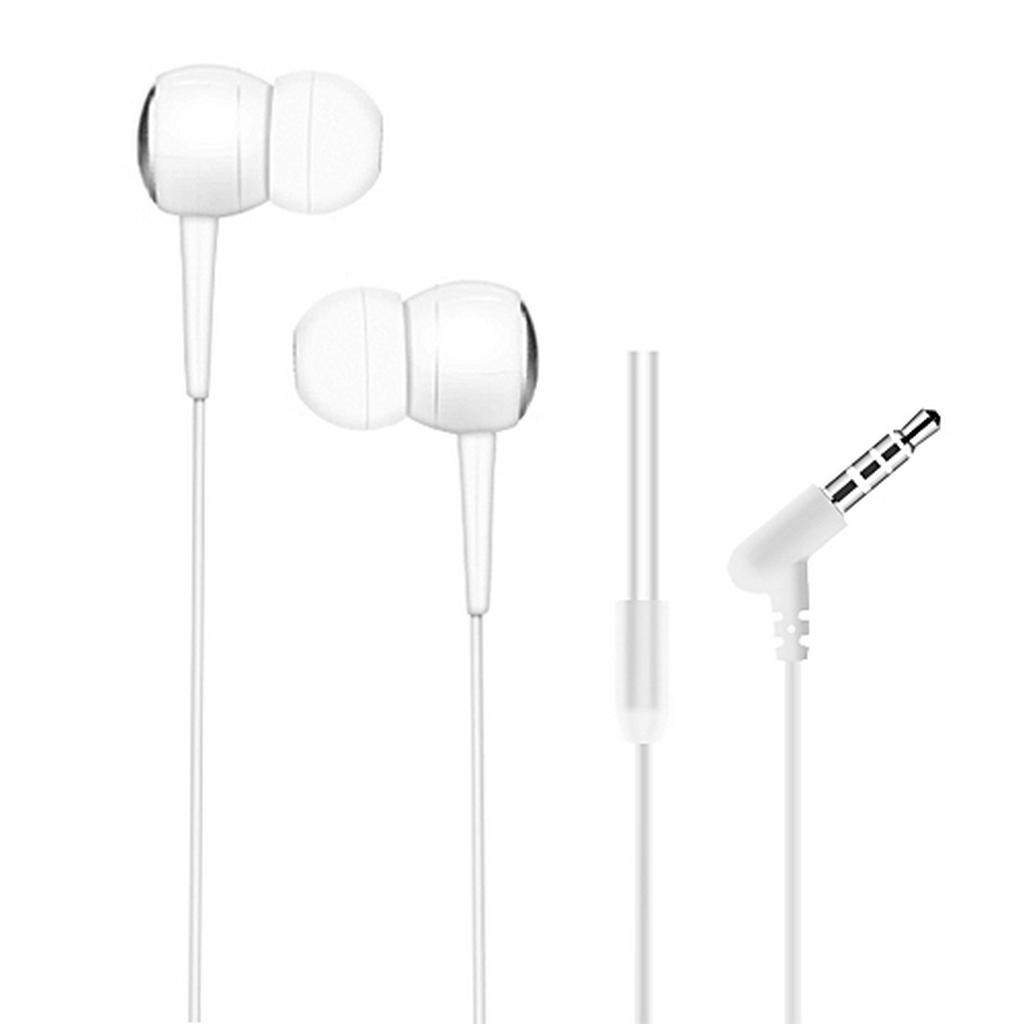 Hands Free Hoco M19 Drumbeat Earphones Stereo 3.5mm Λευκά με Μικρόφωνο και Πλήκτρο Λειτουργίας