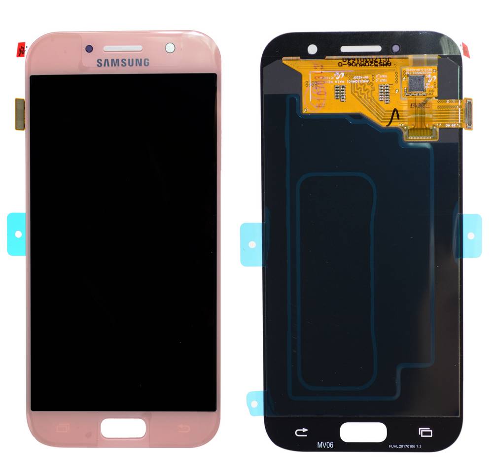 Γνήσια Οθόνη & Μηχανισμός Αφής Samsung SM-A520F Galaxy A5 (2017) Ρόζ GH97-19733D