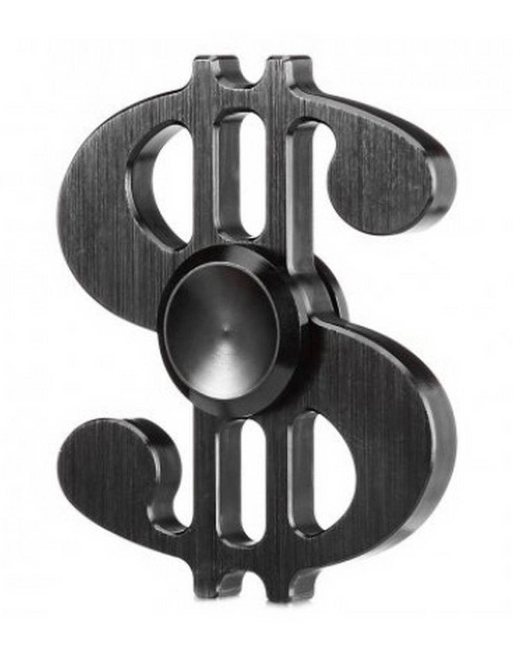 Fidget Spinner Aluminum Dollar Μαύρο 3 min
