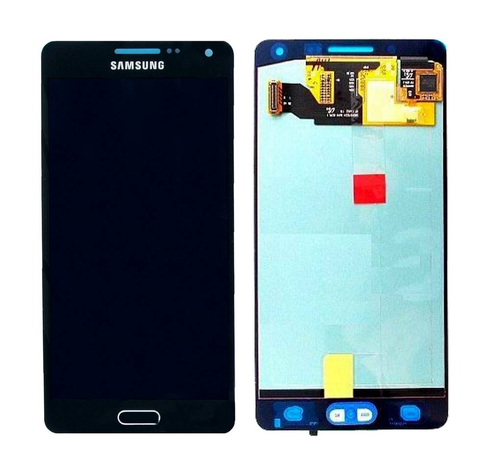 Γνήσια Οθόνη & Μηχανισμός Αφής Samsung SM-A500F Galaxy A5 με Κόλλα Μαύρο GH97-16679B