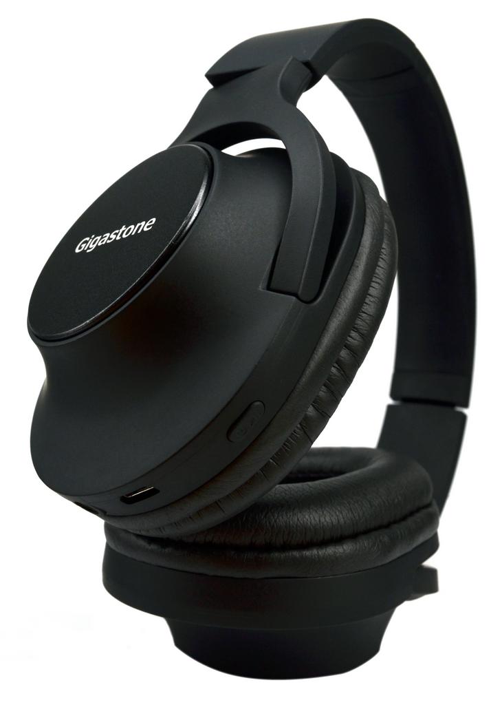 Bluetooth Ακουστικά Stereo Gigastone Foldable H1 με Έκδοση Bluetooth 4.2 Multi Pairing Καλώδιο Φόρτισης Μαύρο