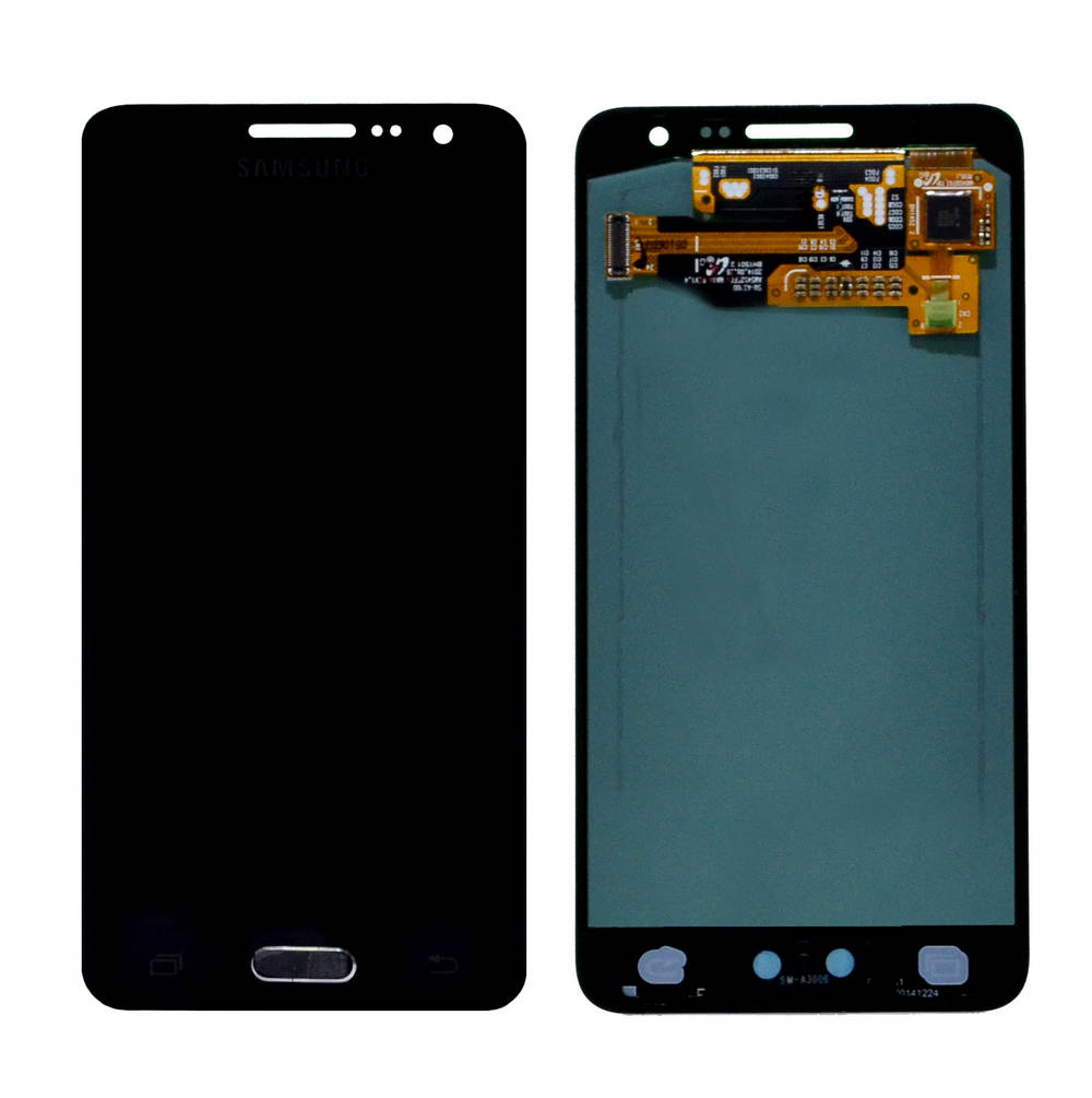 Γνήσια Οθόνη & Μηχανισμός Αφής Samsung SM-A300F Galaxy A3 με Κόλλα Μαύρο GH97-16747B