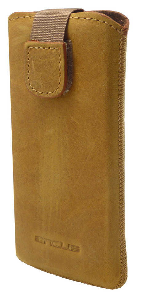 Θήκη Protect Ancus για Apple iPhone SE/5/5S/5C Δέρμα Κίτρινη