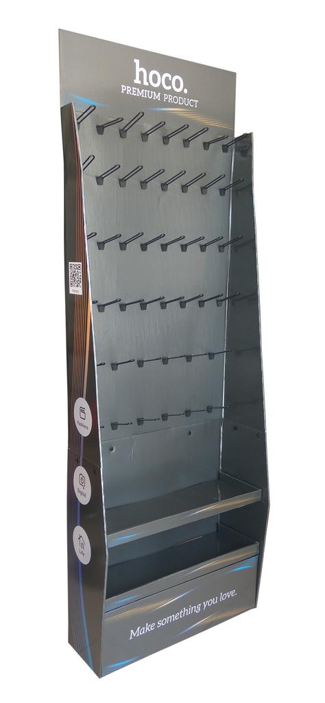 Stand Hoco Επιδαπέδιο 3.0 Χαρτόνι Γκρι (800x300x2250mm)