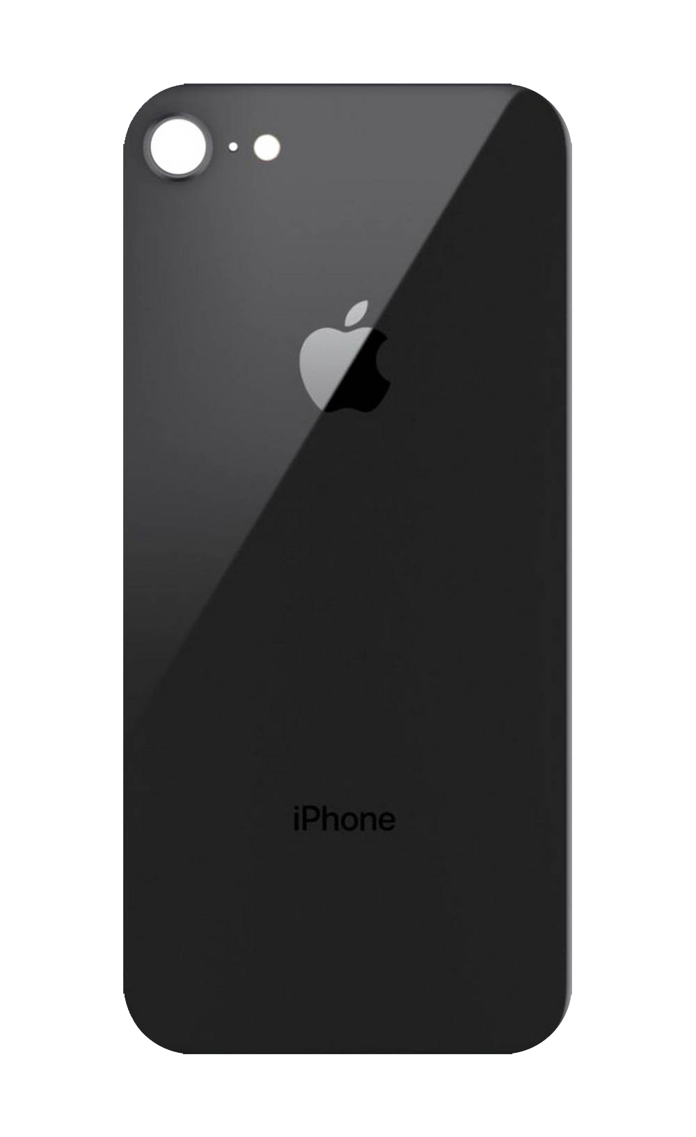 Πίσω Κάλυμμα Apple iPhone 8 Μαύρο χωρίς Τζαμάκι Κάμερας Swap