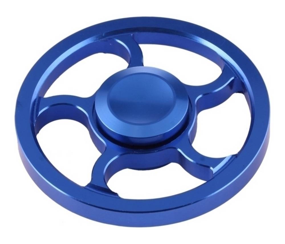 Fidget Spinner Aluminum Wind Wheel Alloy Μπλέ 3 min