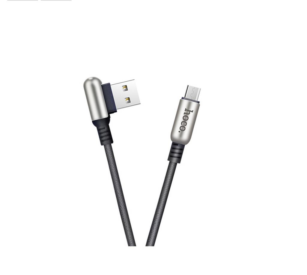 Καλώδιο σύνδεσης Hoco U17 Capsule USB σε Micro-USB Fast Charging 2.4A Μαύρο 1.2μ