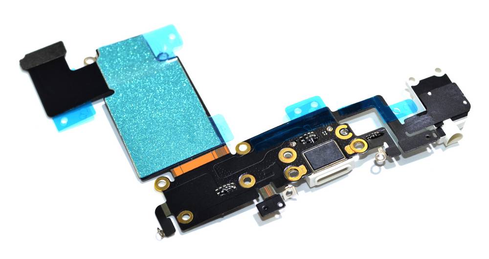 Επαφή Φόρτισης Apple iPhone 6S Plus με Μικρόφωνο και Επαφή Ακουστικών Λευκό Original 821-0126-08