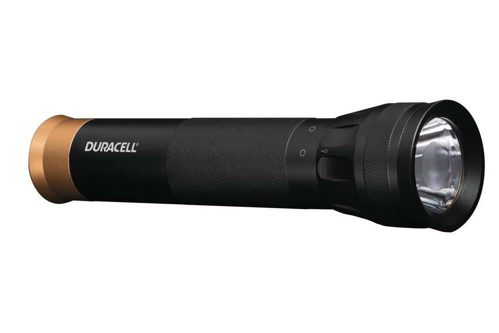 Φακός Αλουμινίου Duracell Tough 4W High-Power Led Αδιάβροχος Μαύρος FCS-100 / 160 Lumens/Απόσταση 140m