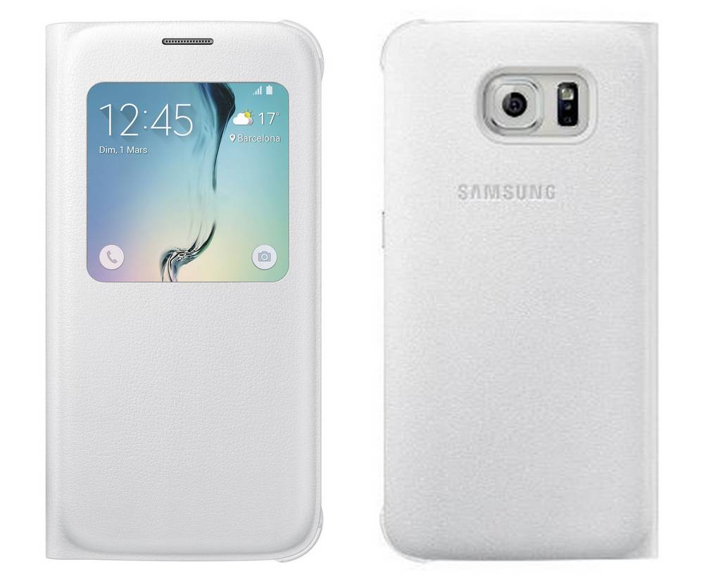 Θήκη Book S-View Samsung EF-CG920PWEGWW για SM-G920F Galaxy S6 Λευκή