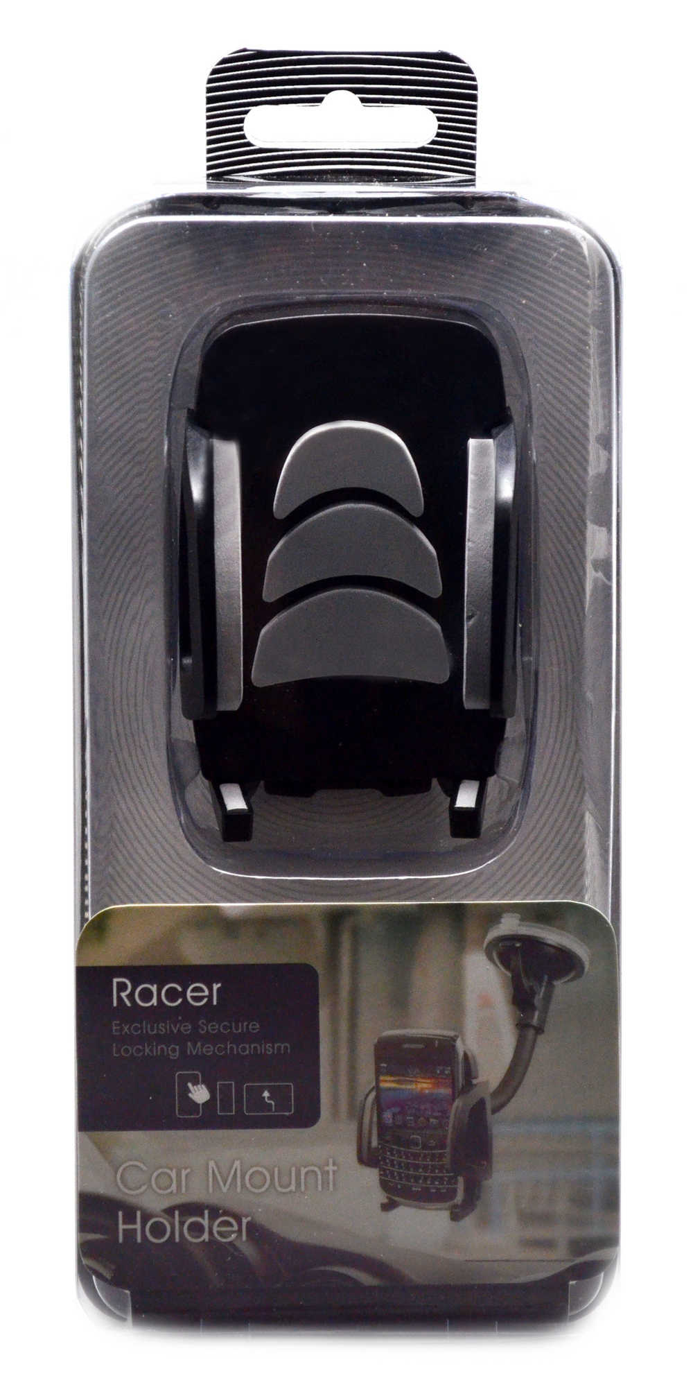 Βάση Στήριξης Αυτοκινήτου Ancus Universal Μαύρη - Γκρί για Smartphone 4'' έως 5.7'' Ίντσες