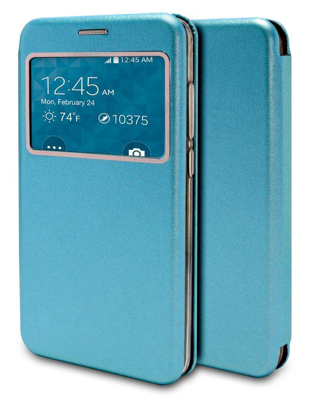 Θήκη Book Ancus S-View Magnetic Curve για Samsung SM-J320F Galaxy J3 (2016) TPU Μπλέ