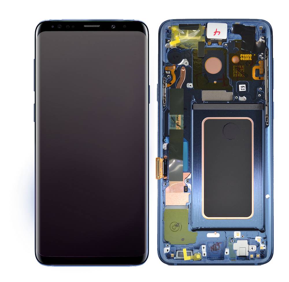 Γνήσια Οθόνη & Μηχανισμός Αφής Samsung SM-G965F Galaxy S9+ Μπλε GH97-21691D