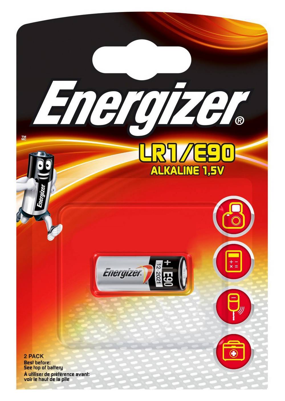 Μπαταρία Αλκαλική Energizer LR1/E90 1.5V Τεμ. 1