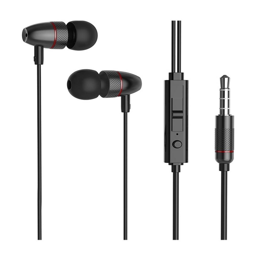 Hands Free Hoco M59 Magnificent Earphones Stereo 3.5 mm Μαύρα με Μικρόφωνο και Πλήκτρο Λειτουργίας