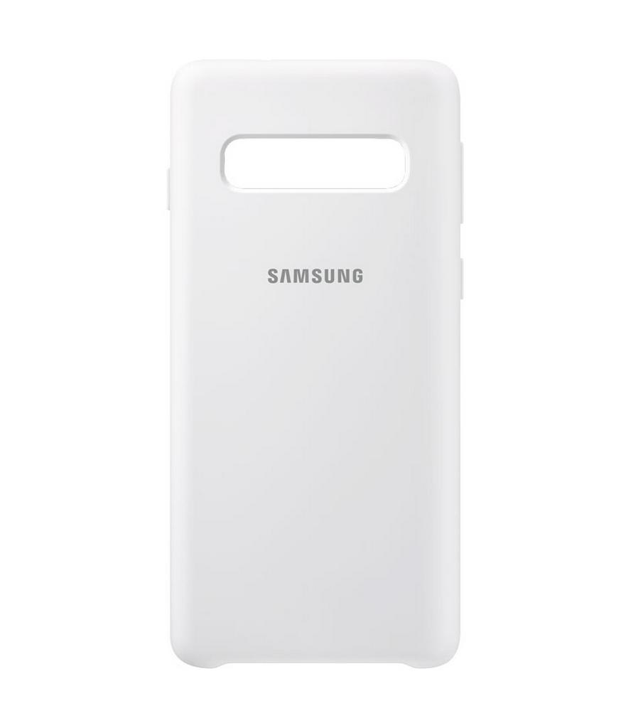 Θήκη Faceplate Samsung Silicone Cover EF-PG973TWEGWW για SM-G973 Galaxy S10 Λευκή