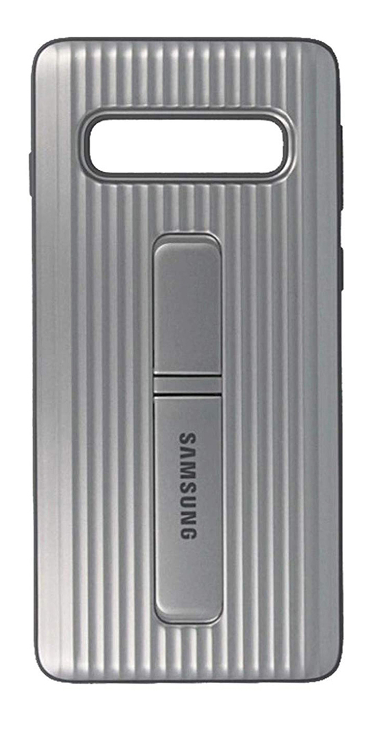 Θήκη Faceplate Samsung Protective Standing Cover EF-RG975CSEGWW για SM-G975 Galaxy S10+ Ασημί