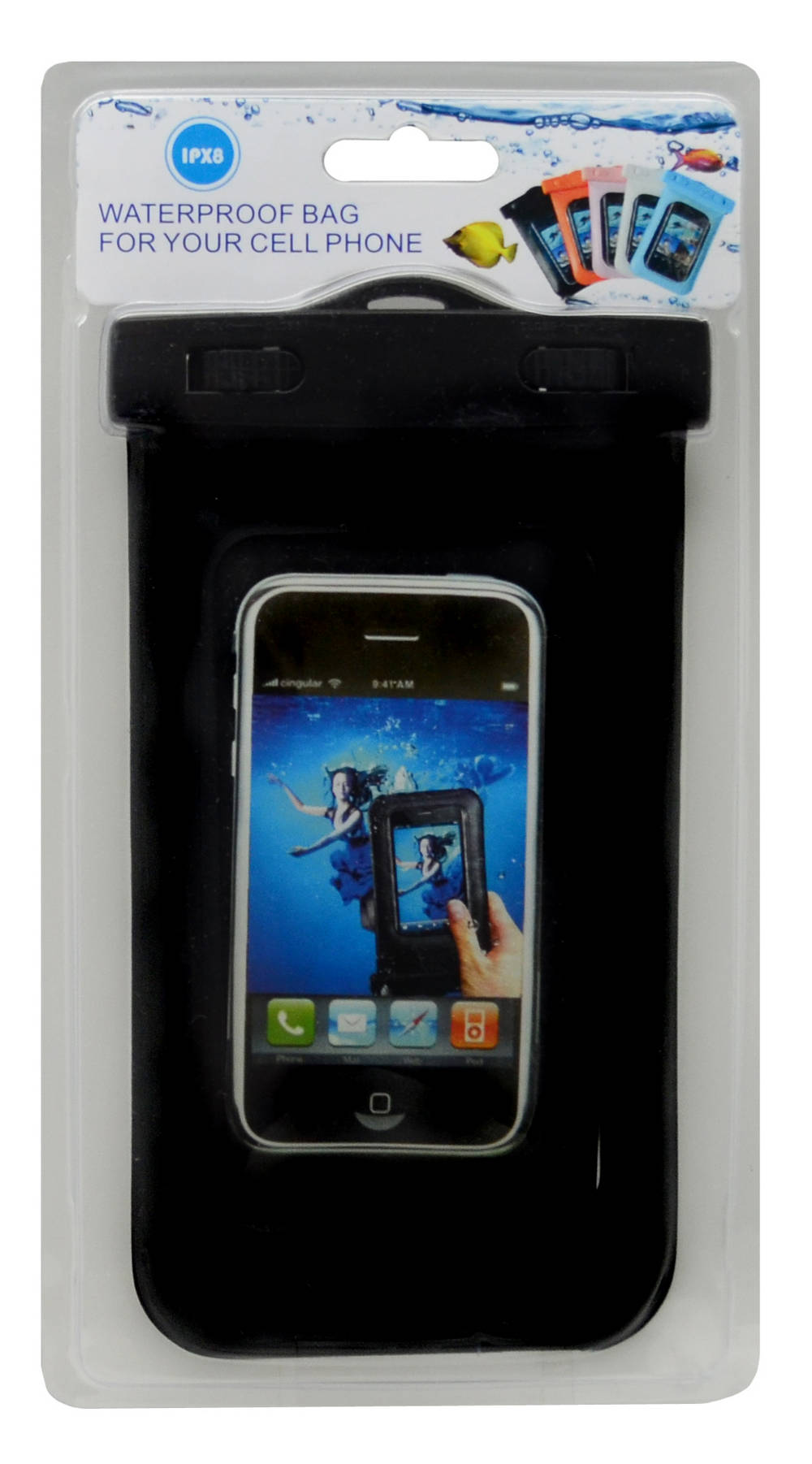 Θήκη Αδιάβροχη Ancus για Apple iPhone 6/Samsung SM-G900F Galaxy S5 και Ηλεκτρονικών Συσκευών Μαύρη