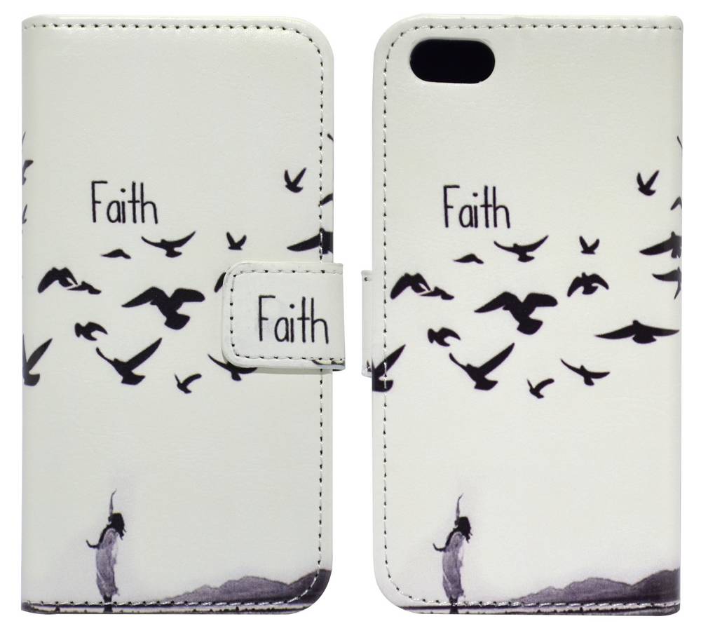 Θήκη Book Ancus Art Collection για Apple iPhone SE/5/5S Faith