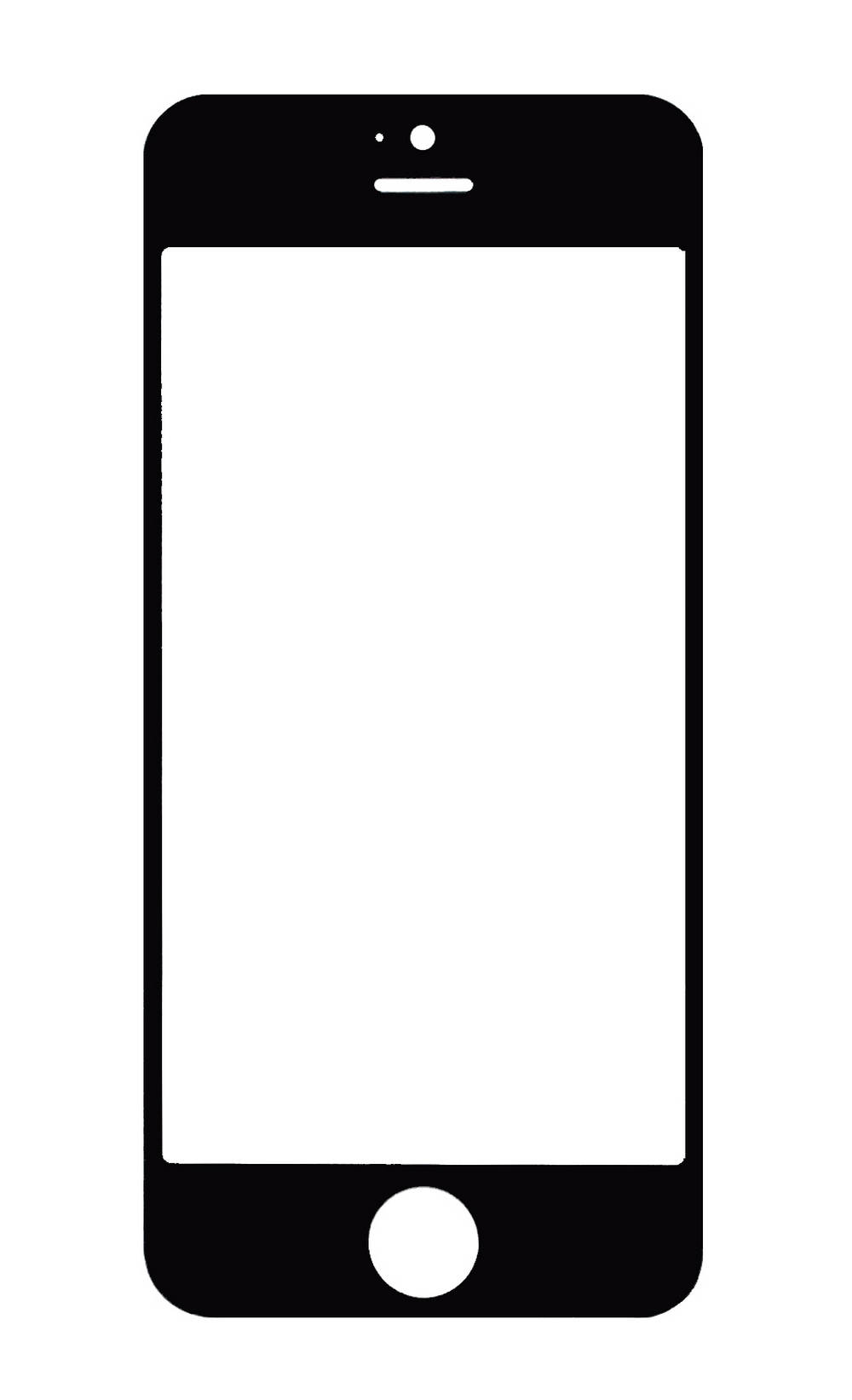 Τζάμι για Μηχανισμό Αφής Apple iPhone 5S Μαύρο OEM Type A