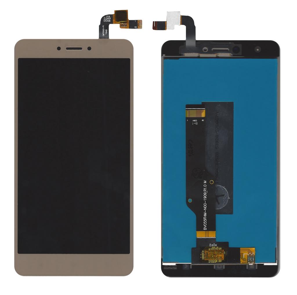 Οθόνη & Μηχανισμός Αφής Xiaomi Redmi Note 4 (Snapdragon) / Note 4X Χρυσαφί (Διάσταση:148mm) OEM