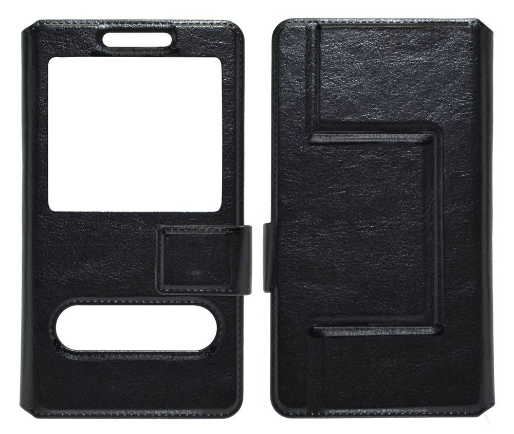 Θήκη Book S-View Ancus Stick it Universal για Smartphone 4.5" - 5.0" Μαύρη