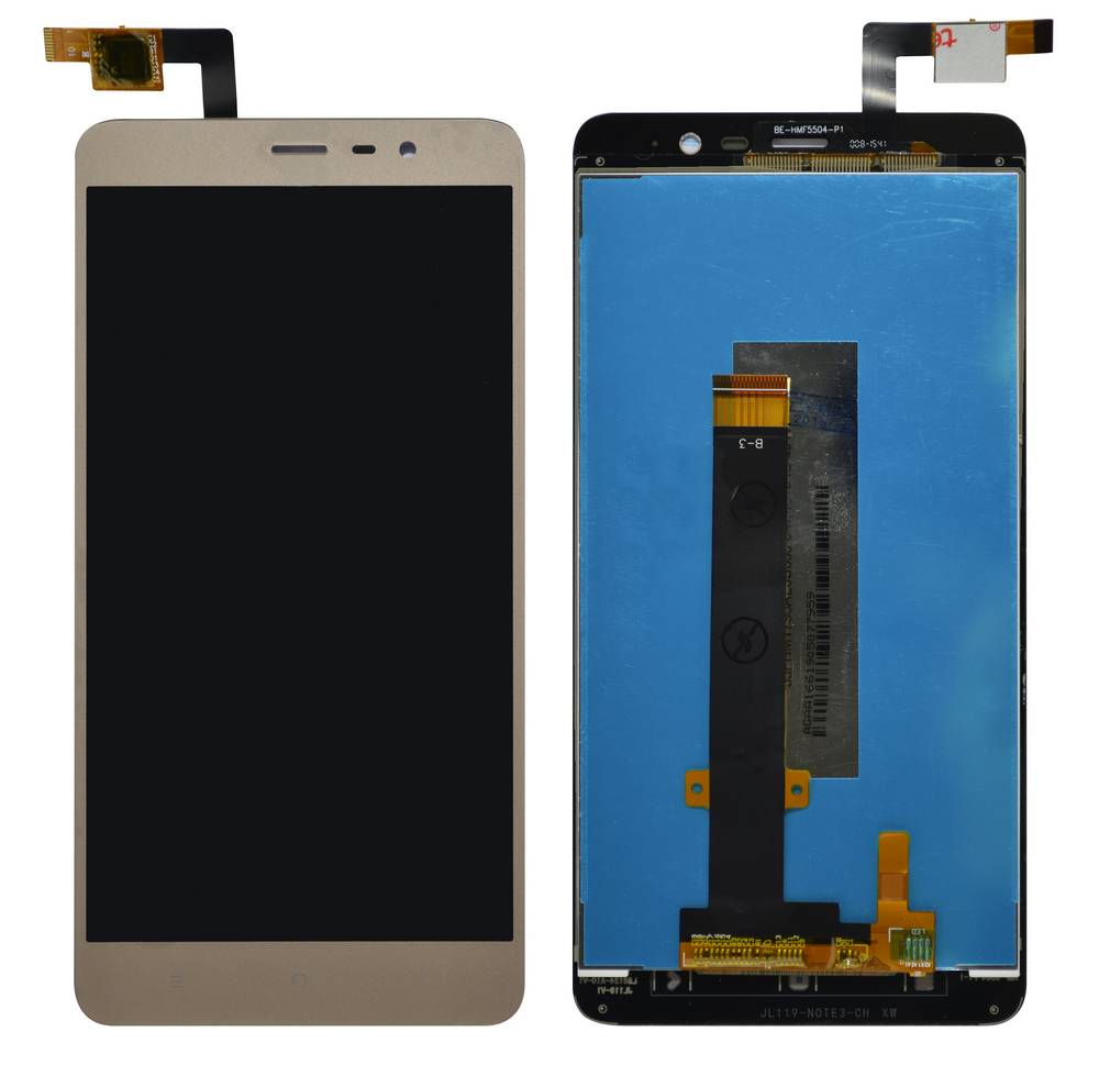 Οθόνη & Μηχανισμός Αφής Xiaomi Redmi Note 3 Pro Χρυσαφί (Διάσταση:149mm)